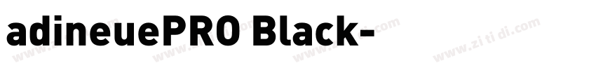 adineuePRO Black字体转换
